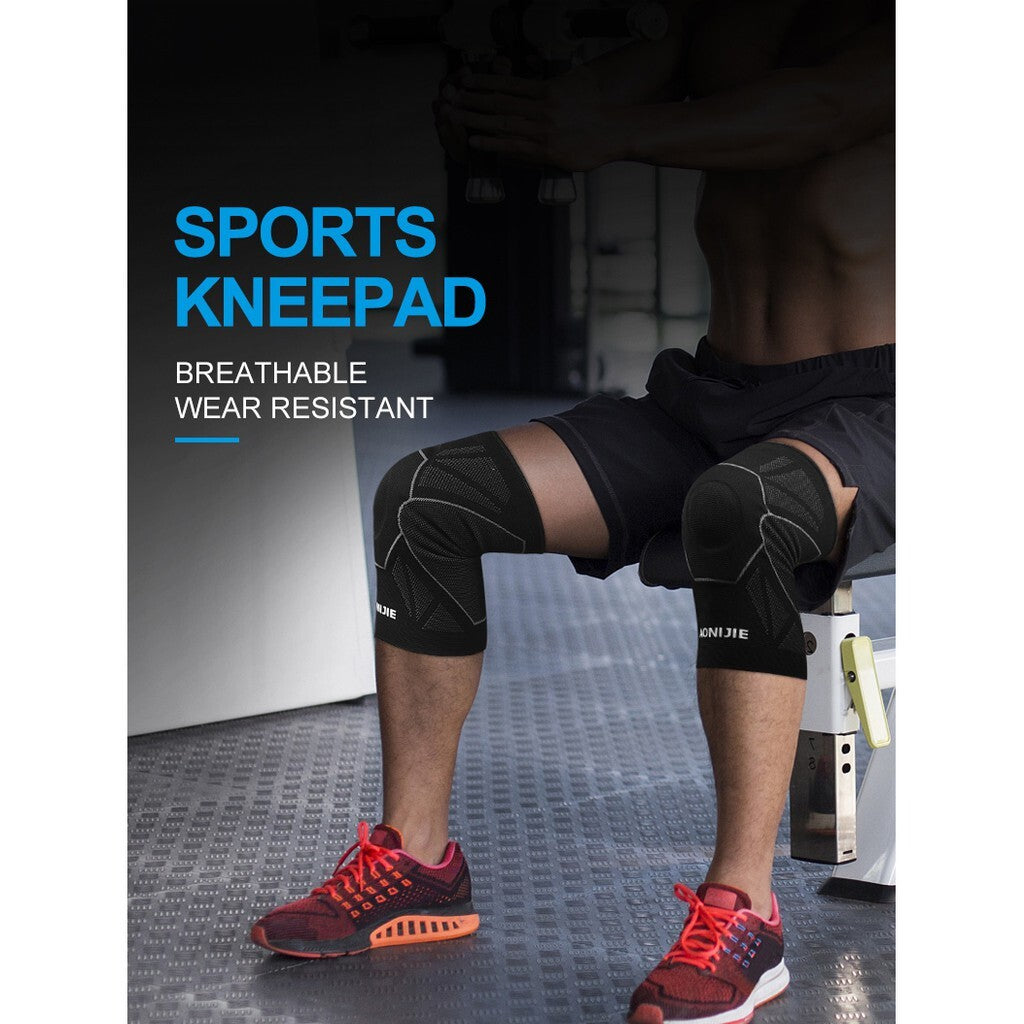 Aonijie COMPRESSION KNEE PAD 1PC Knee Brace Support - BLACK LARGE