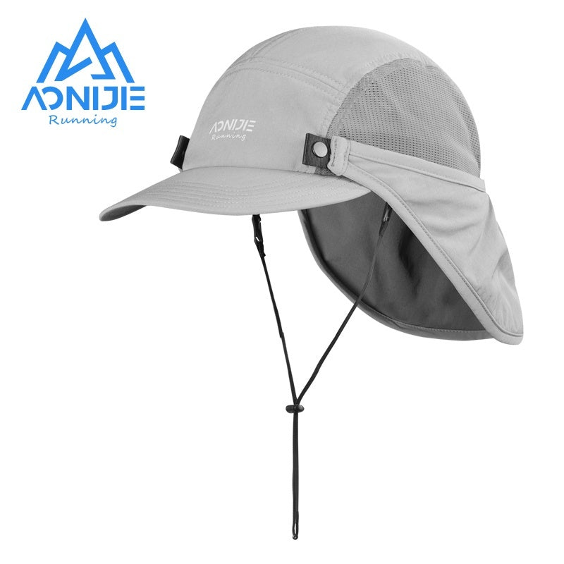 Aonijie KHAKI SUN PROTECTION CAP with Detachable Neck Flap Cover