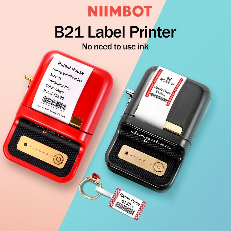 Niimbot B21 BLACK Label Printer 20-50mm Width