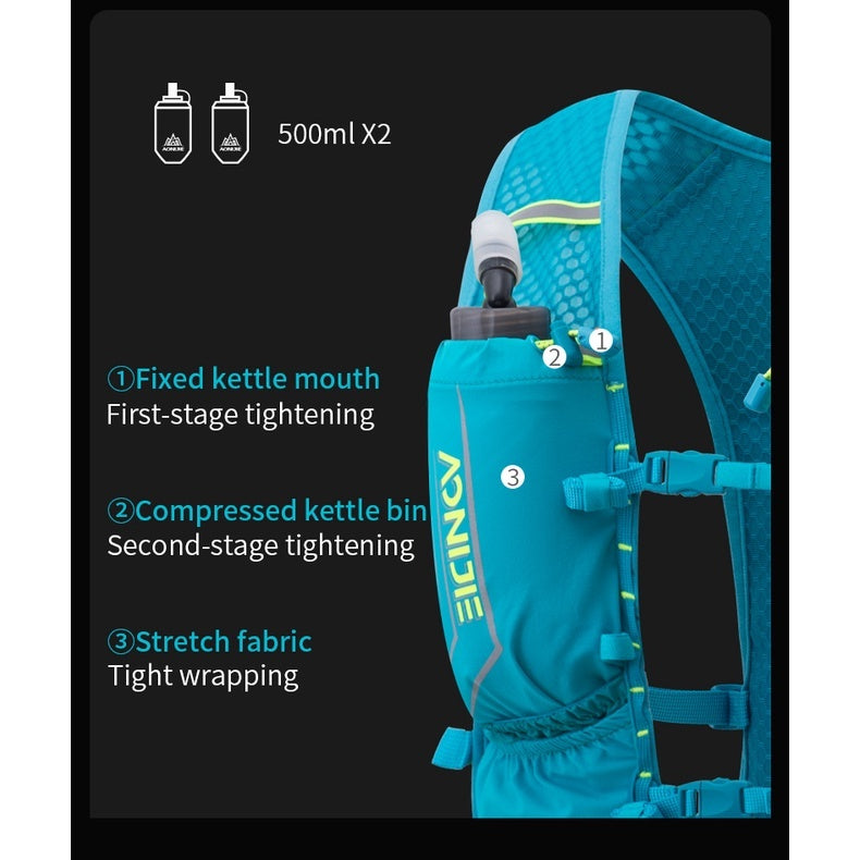 Aonijie 5L Running Vest Backpack - MINT GREEN - C9107 (Vest Only)