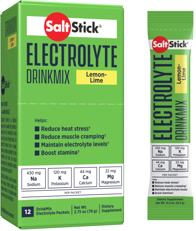 SaltStick Electrolyte DrinkMix - Lemon Lime - 40 Servings Tub