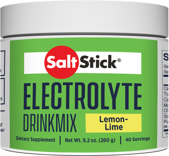 SaltStick Electrolyte DrinkMix - Lemon Lime - 40 Servings Tub