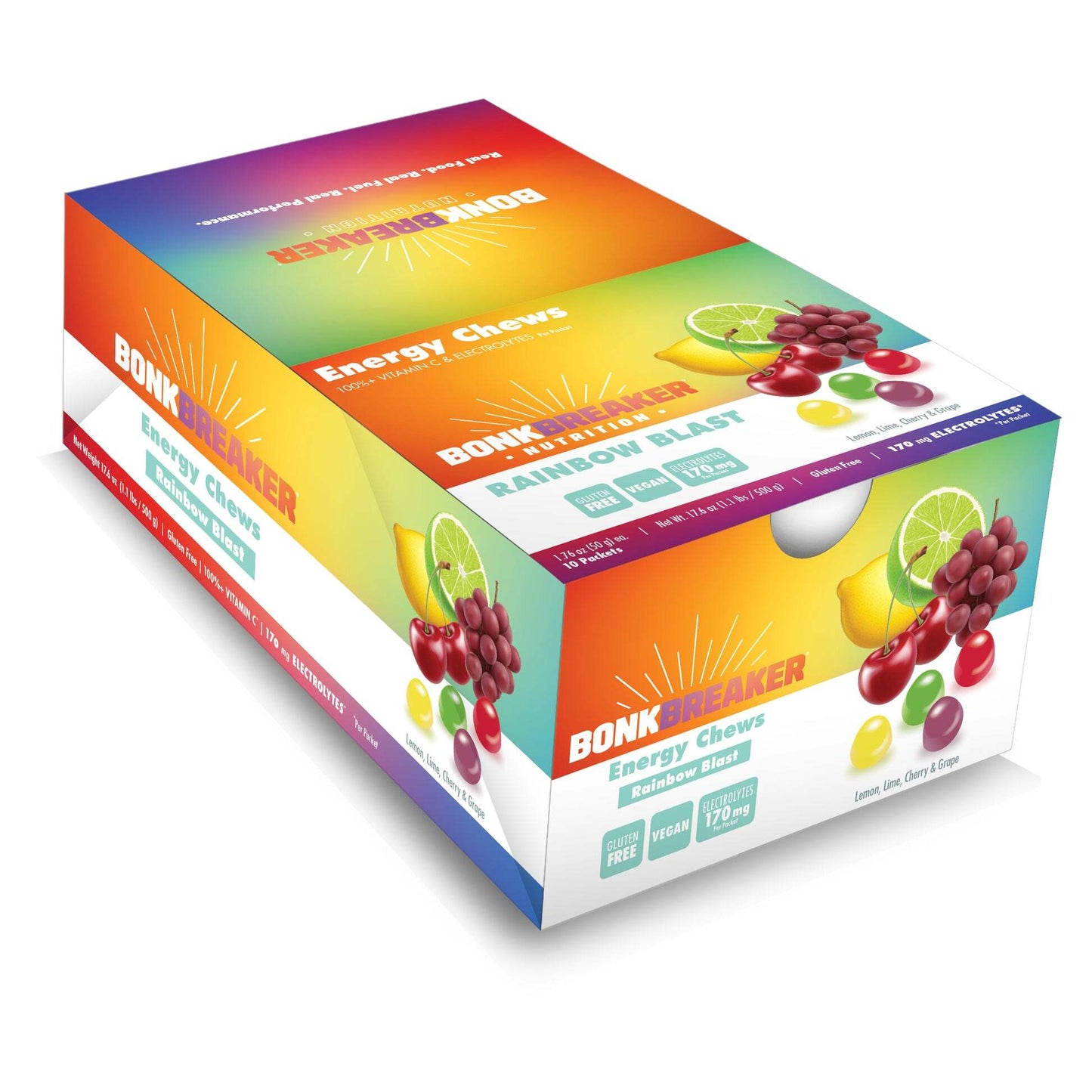 Bonk Breaker Energy Chews - Rainbow Blast - 1 pack