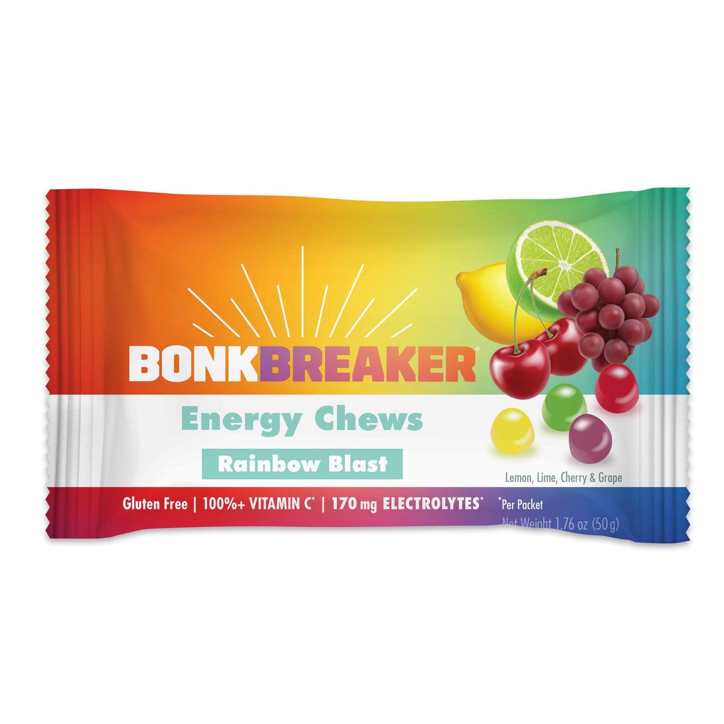 Bonk Breaker Energy Chews - Rainbow Blast - 1 pack