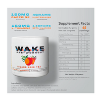 WAKE PRE WORKOUT ISLAND ICED TEA 324g