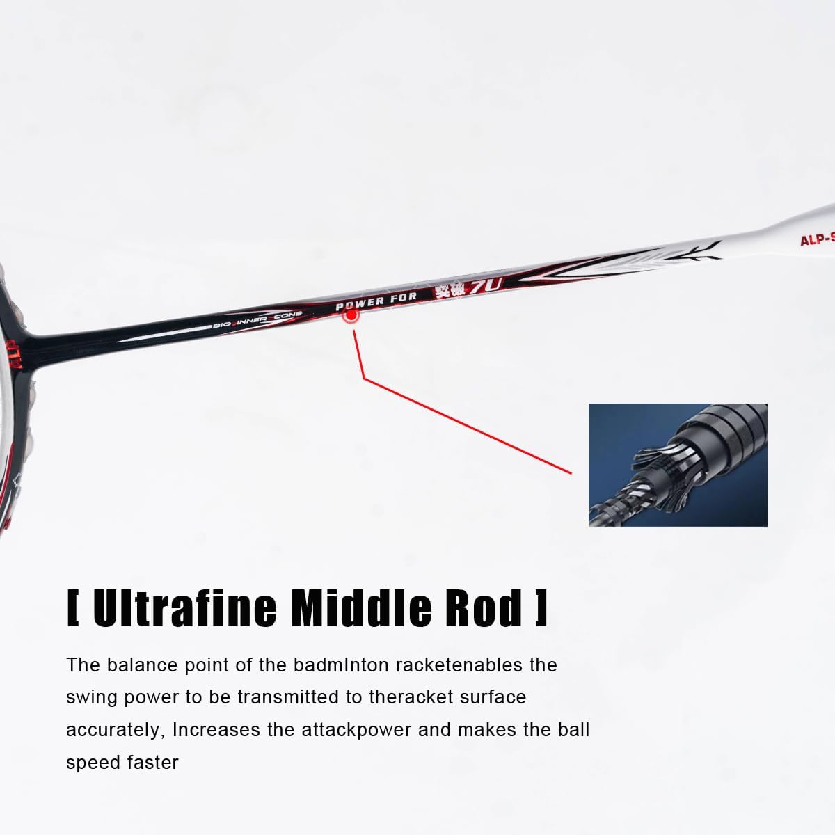 ALP SPORT 7U Badminton Racket - TP