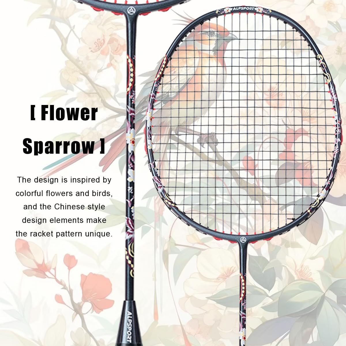 ALP SPORT 1pc HQ Full Carbon Fiber Badminton Racket 6U G5