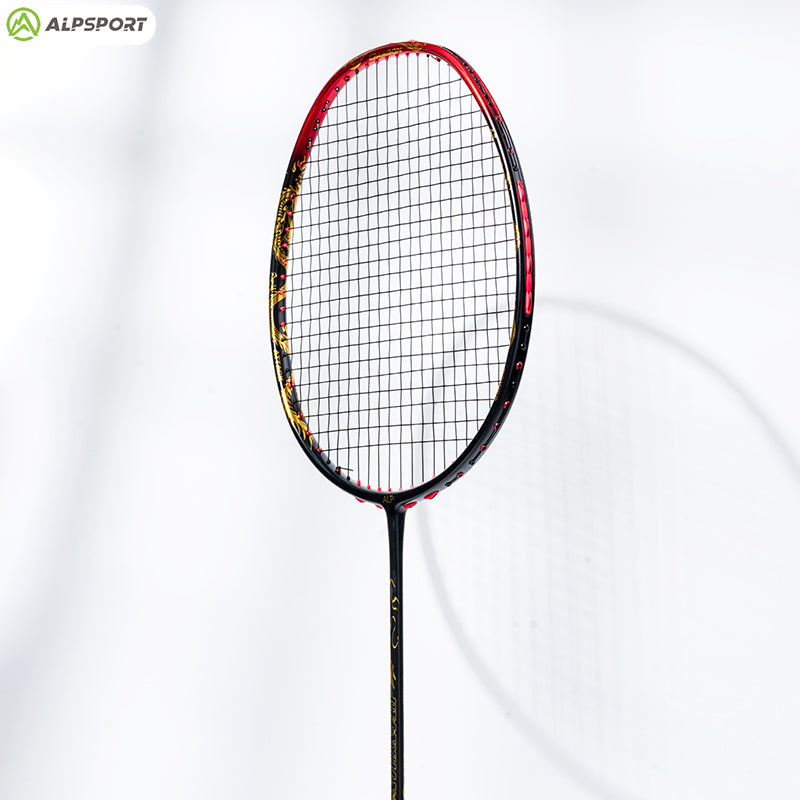 ALP SPORT 1pc QY 4U 100% Full Carbon Fiber Badminton Racket Max 28lbs - ABYSSAL