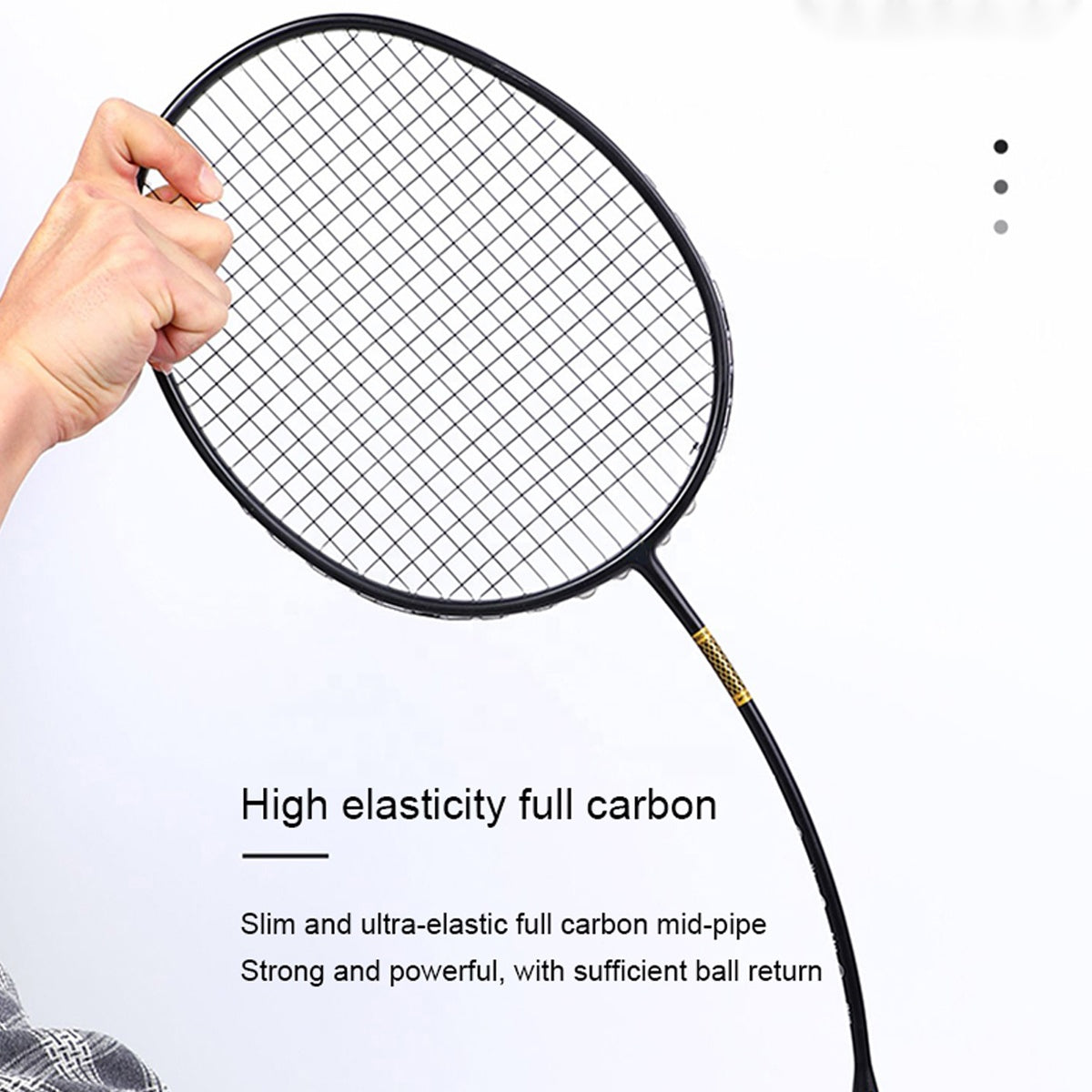 ALP SPORT 1pc - ALP ZJ 4U 100% Carbon Fiber Super Light 28Lbs Professional Badminton Racket