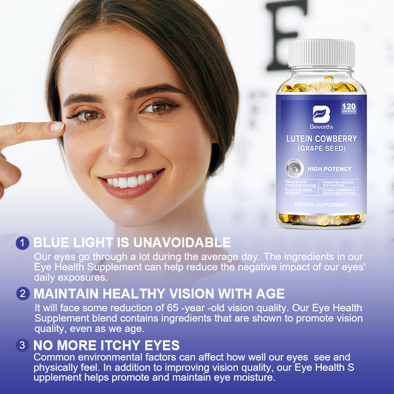 Beworths LUTEIN COWBERRY (GRAPE SEED) - 6O pcs