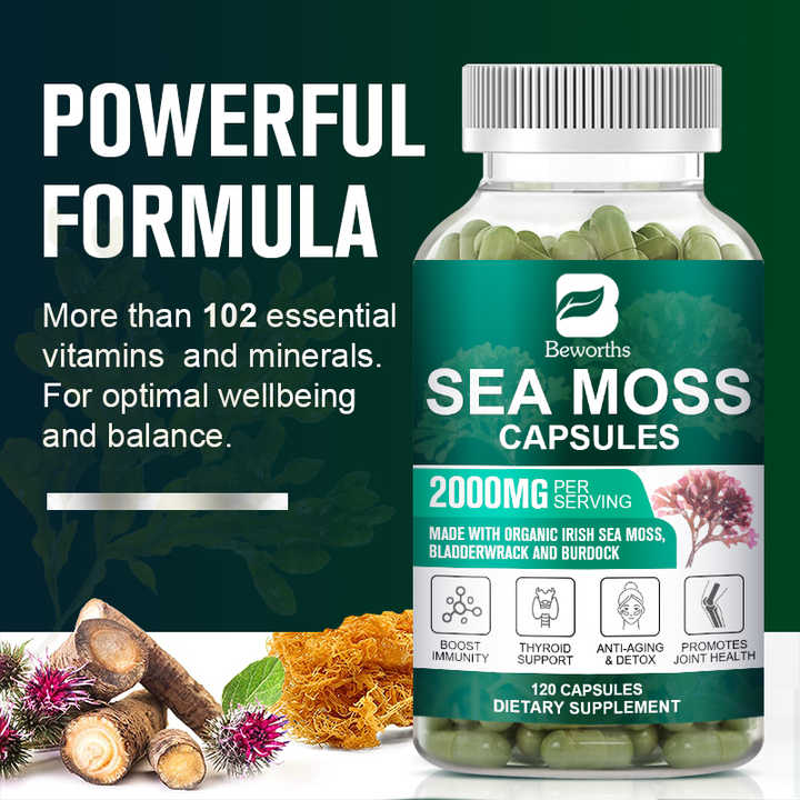 Beworths SEA MOSS CAPSULES 2000MG - 3O pcs
