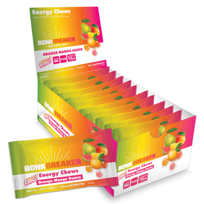 Bonk Breaker OMG Energy Chews - Orange, Mango, and Guava - 1 pack