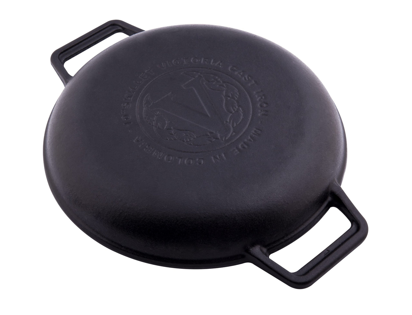 Happiness DUAL HANDLE CAST IRON FRYING PAN - 42cm x 3cm