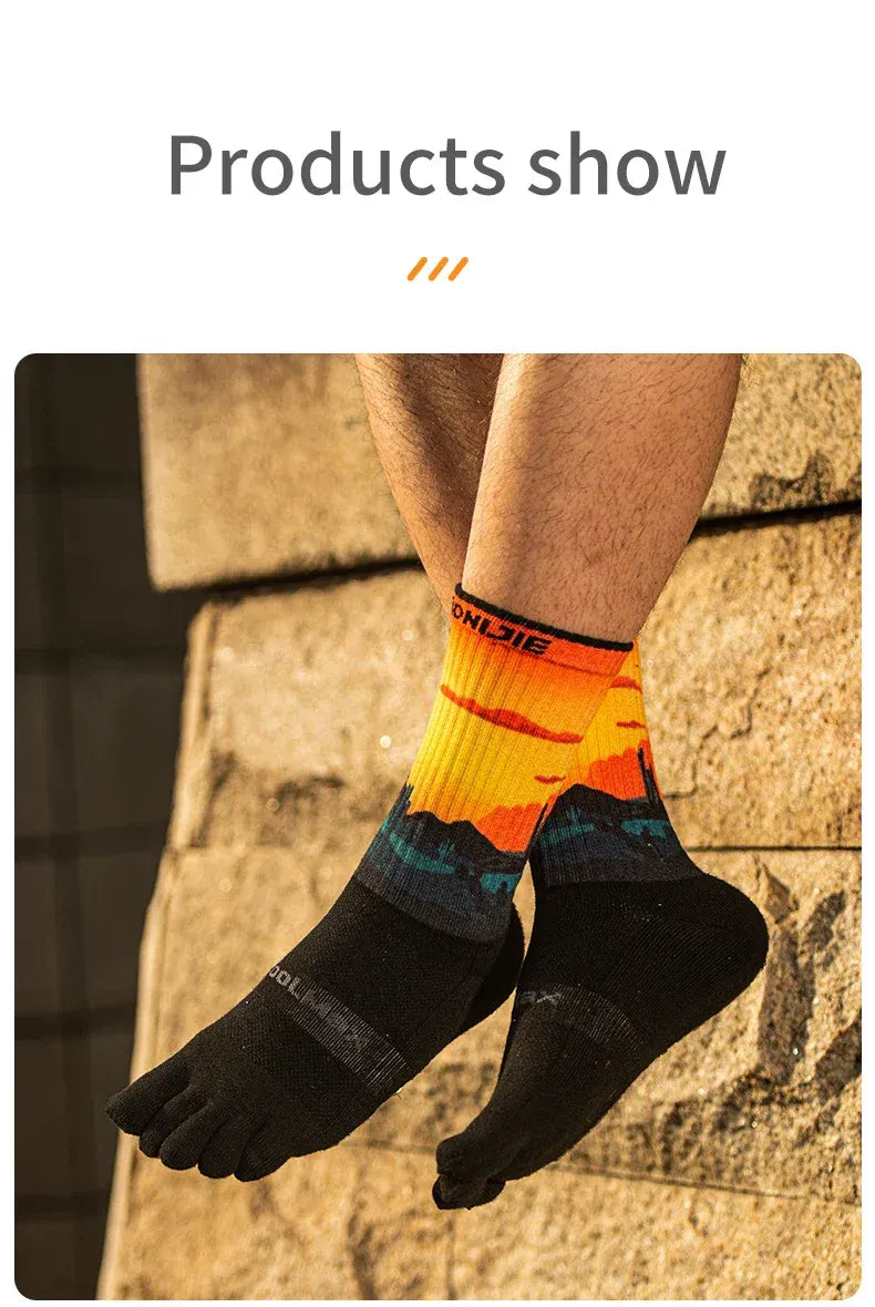 Aonijie Calf Toe Socks Model no. E4843 - DESSERT
