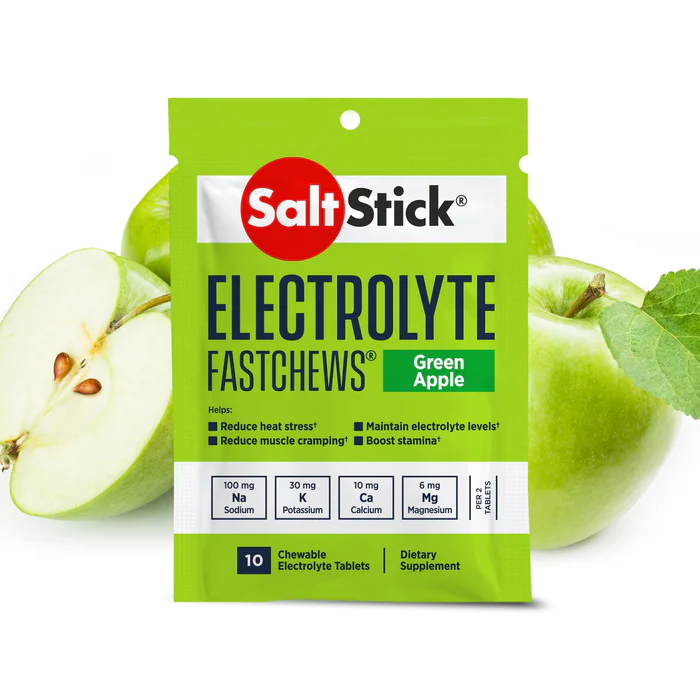 FastChews in Green Apple - SaltStick Electrolyte 60tablets