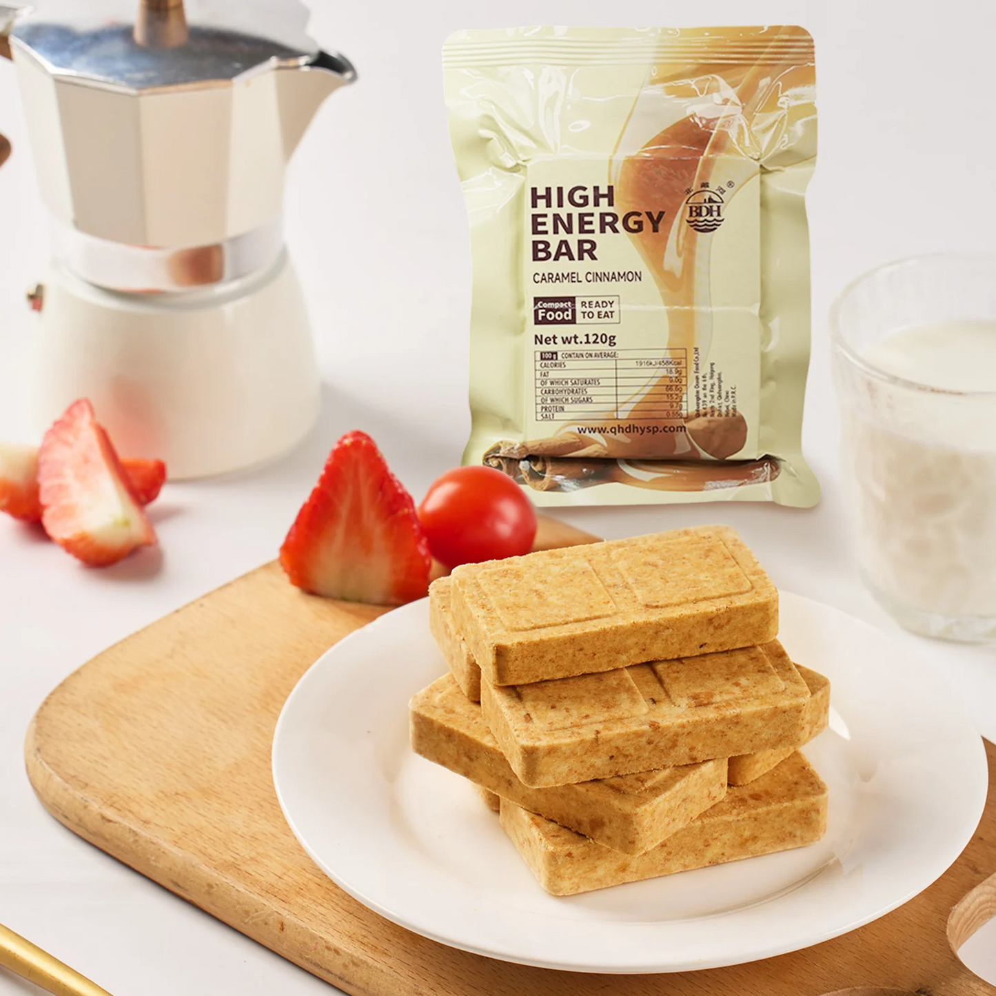 1 PC - CARAMEL CINNAMON High Energy Bar 120g - Exp.Date 2045