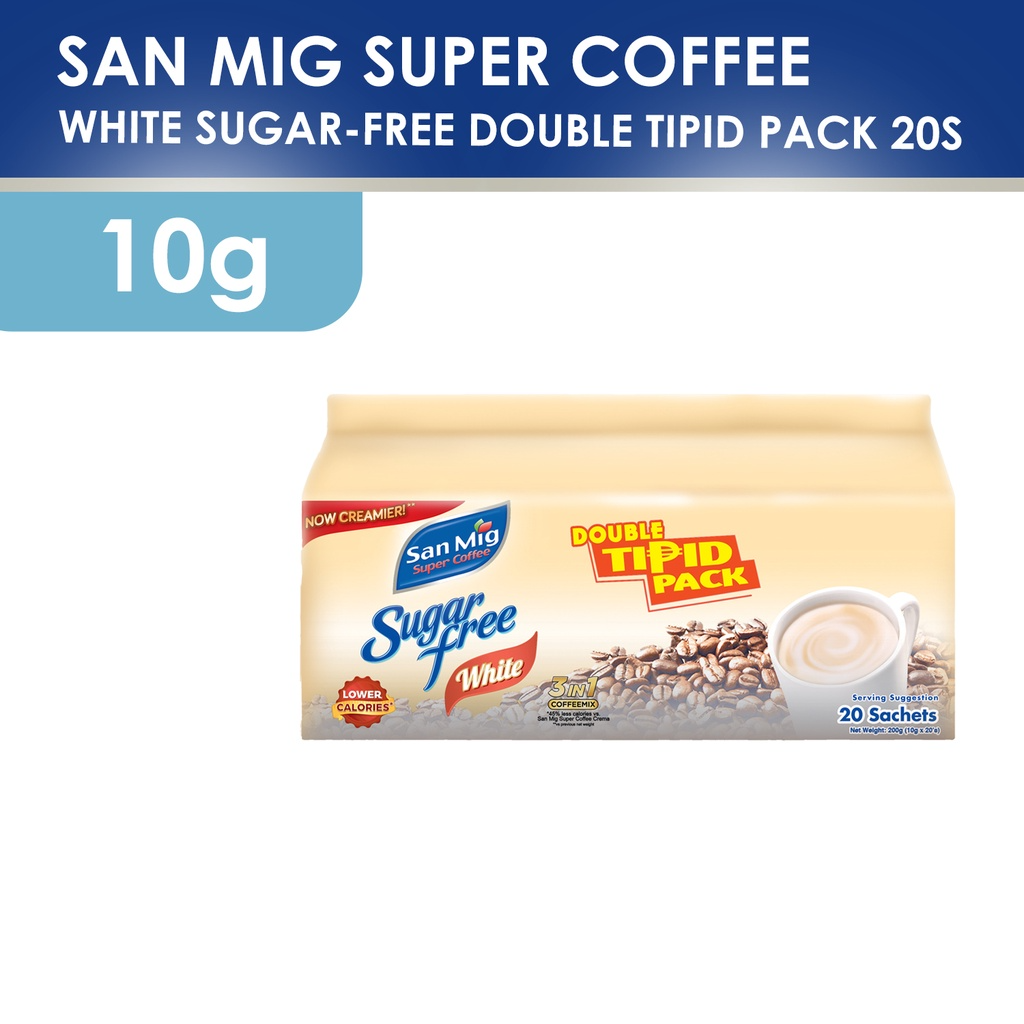 1 CASE - SAN MIG Super Coffee White SF Tipid pack (10g x 20sachet) - 15 packs
