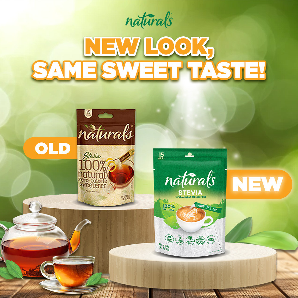 NATURALS STEVIA Zero Calorie Sweetener 15 Sticks - (Natural Stevia Sweetener, Sugar Free) - 1 PACK