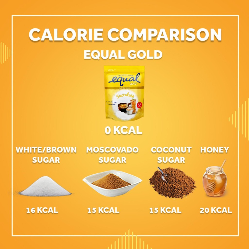 EQUAL Gold Sugarly Zero Calorie Sweetener 400g - (Keto Diet Friendly, Diabetic Friendly)