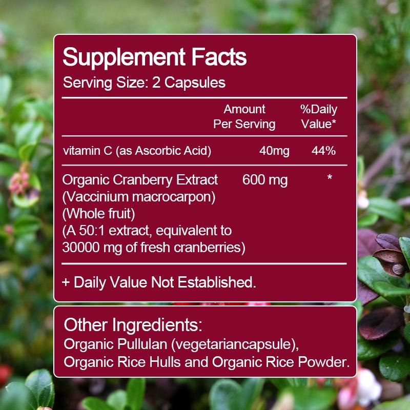 Beworths Cranberry Capsules with Rich Vitamin C - 60 pcs