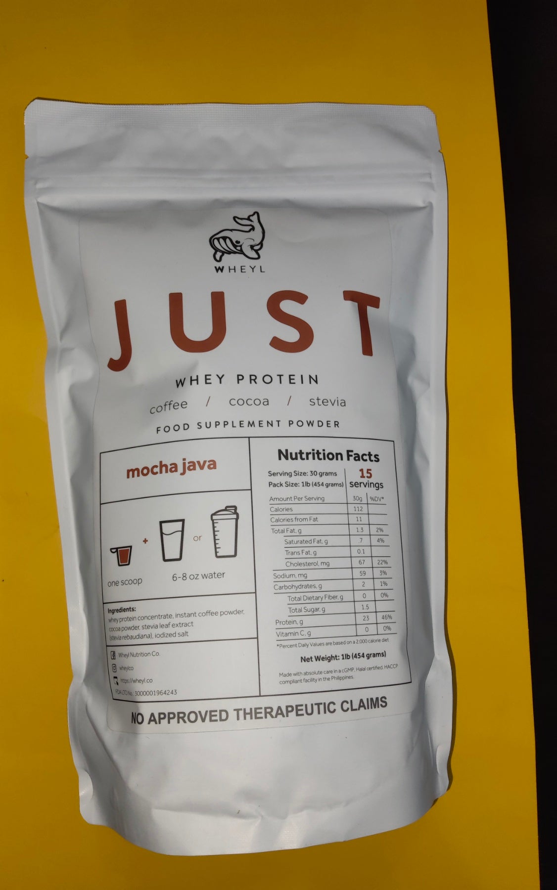 JUST Mocha Java Whey Protein