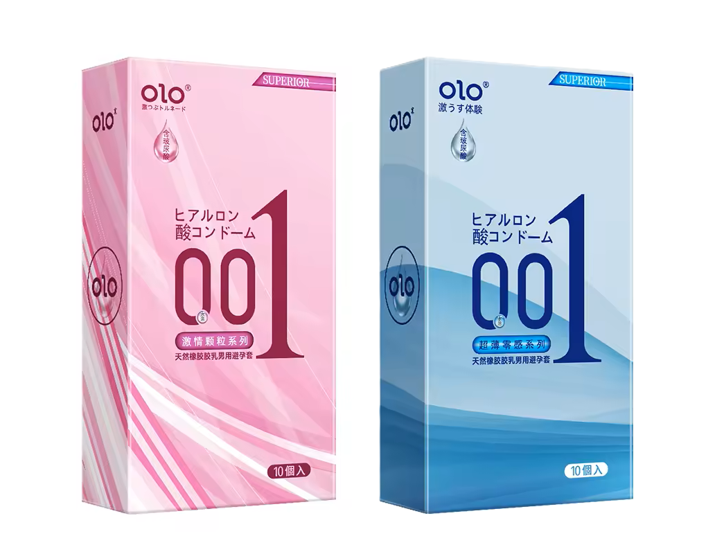 JAPANESE OLO ULTRA THIN CONDOM (10pcs in 1 Box )- SQUARE PACKAGING