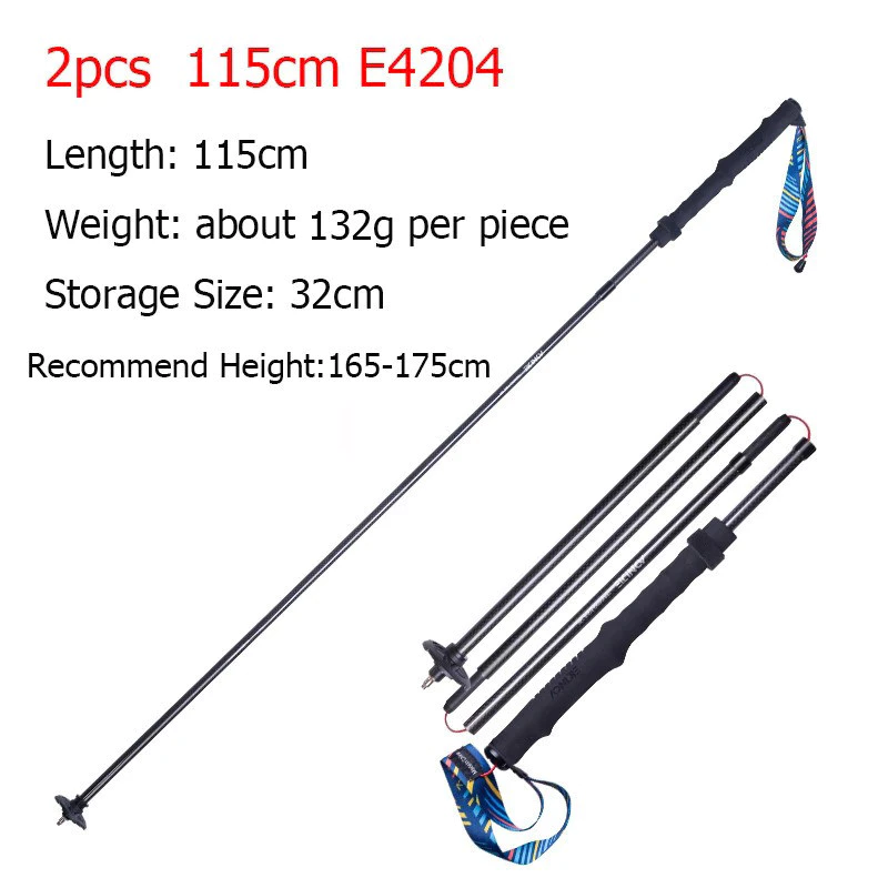 2 pcs Aonijie CARBON FIBER HIKING POLE E4204