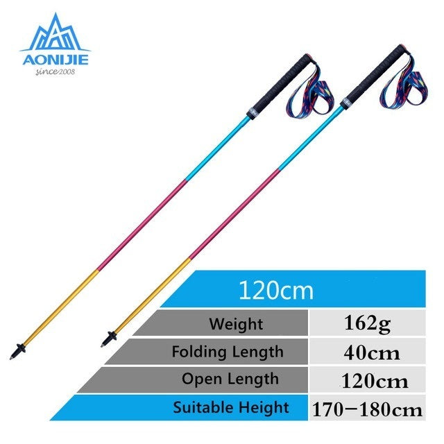 2 pcs Aonijie CARBON FIBER HIKING POLE E4201