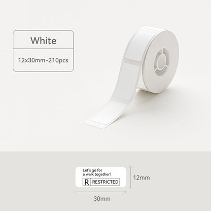 Niimbot D11/D110/D101/H1S Thermal Label 12-15mm Name Sticker White Label Paper Sticker