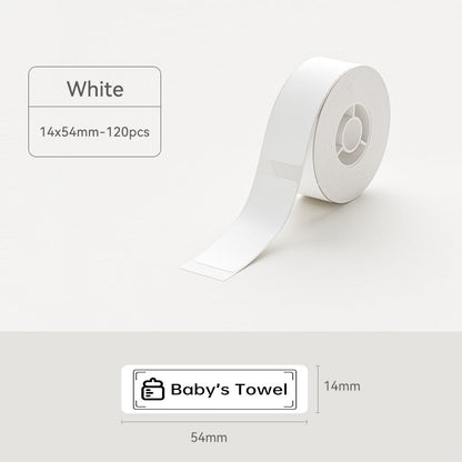 Niimbot D11/D110/D101/H1S Thermal Label 12-15mm Name Sticker White Label Paper Sticker
