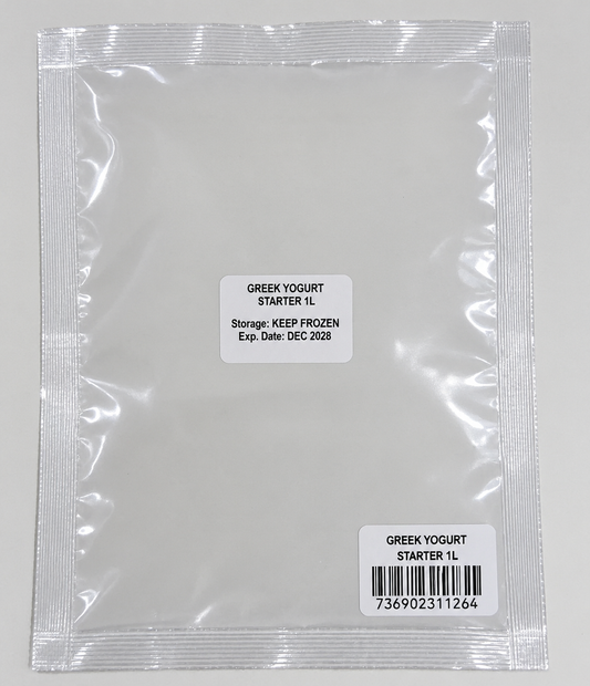 GREEK YOGURT STARTER makes 1L/2L/4L (freeze-dried) - IN POUCH