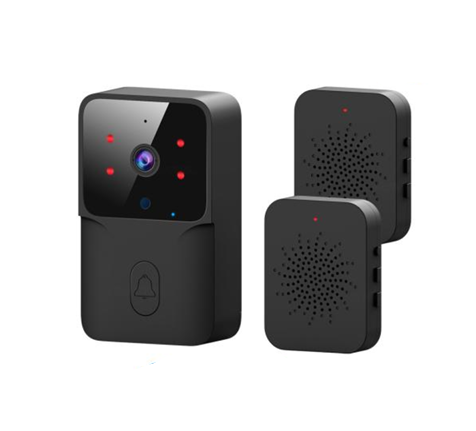 SMATRUL TUYA Wireless Intelligent Wi-Fi Doorbell  (Outdoor) High-Definition Camera - BLACK 1/2