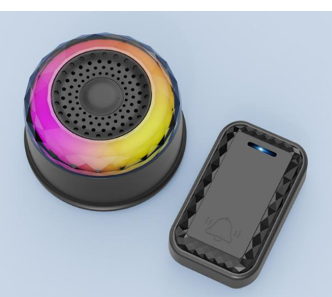 Smartrul WIRELESS DOOR BELL - BLACK 1 BUTTON / 1 RECEIVER