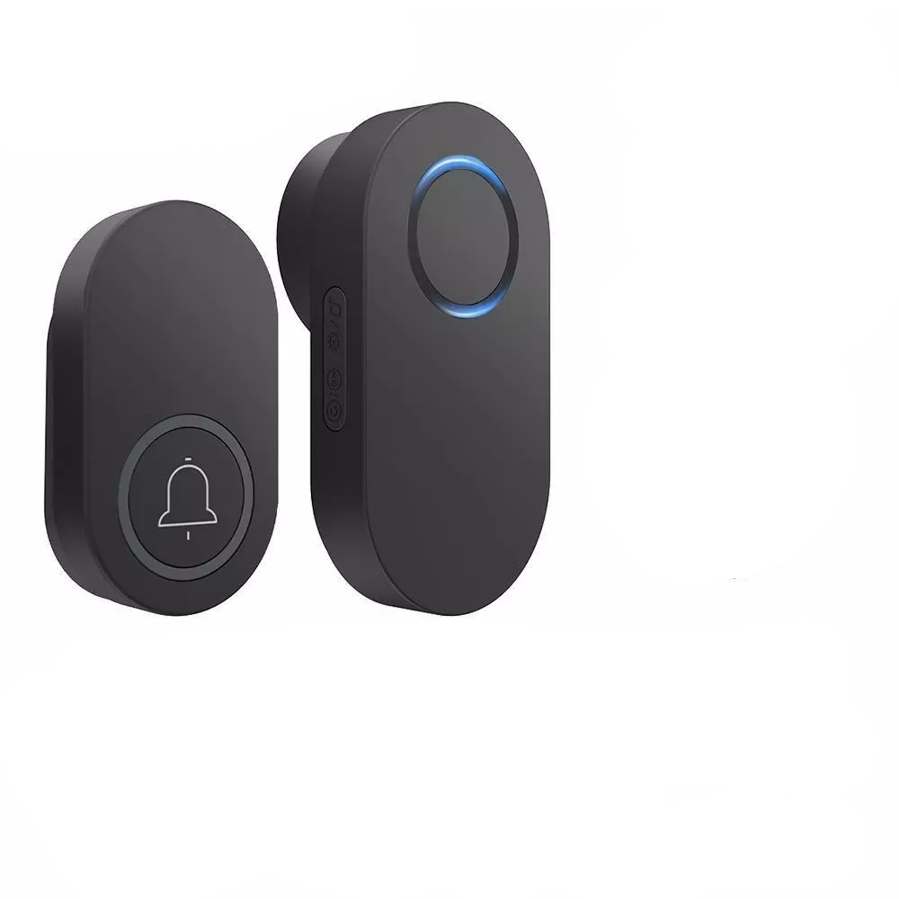 Smatrul WIRELESS DOOR BELL - BLACK BATTERY MODEL (1 Button / 1 Receiver)