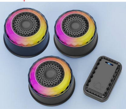 SMATRUL WIRELESS DOOR BELL - (1 BUTTON / 3 RECEIVERS) - BLACK
