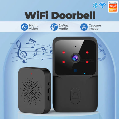 SMATRUL TUYA Wireless Intelligent Wi-Fi Doorbell  (Outdoor) High-Definition Camera - BLACK 1 / 1