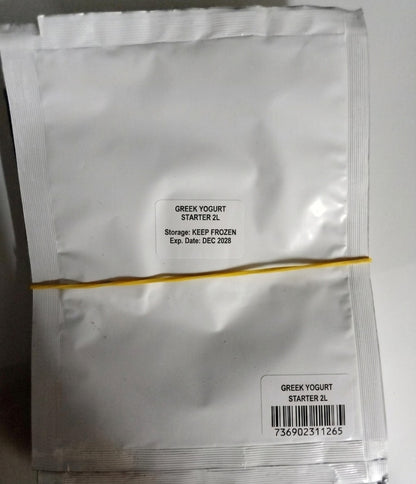 GREEK YOGURT STARTER makes 1L/2L/4L (freeze-dried) - IN POUCH