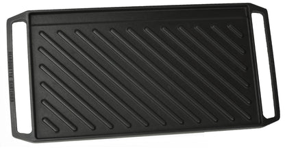 Happiness ENAMELED CAST IRON GRILL PLATE Matte Black - 54.7 x 26.5 x 2.6cm