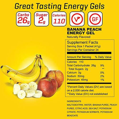 Carb Boom! Energy Gel 24-PACK - Banana-Peach