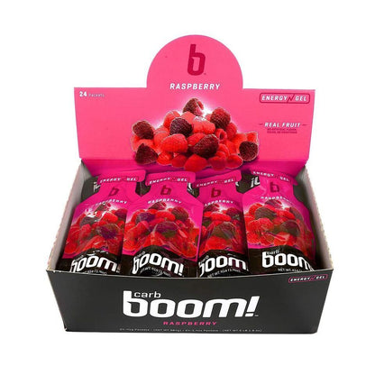 RASPBERRY Carb Boom Energy Gel Single Serve Packet Sachet 41g
