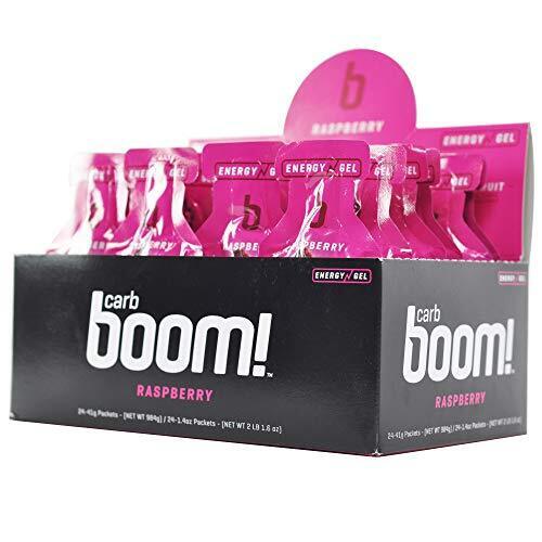 RASPBERRY Carb Boom Energy Gel Single Serve Packet Sachet 41g