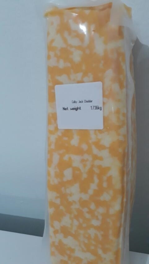 COLBY JACK CHEDDAR CHEESE 2kg blocks (About)