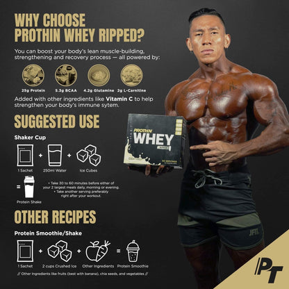 Prothin WHEY PROTEIN RIPPED MILK CHOCOLATE 1.8kg 60 sachets