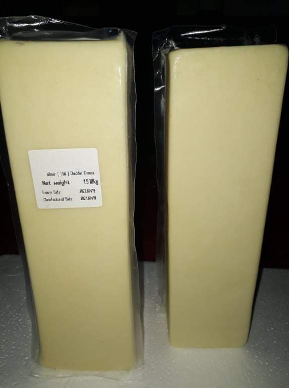 Hilmar White CHEDDAR Cheese 2kg blocks