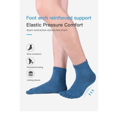 Aonijie MID CALF TOE SOCKS - GRAY MEDIUM