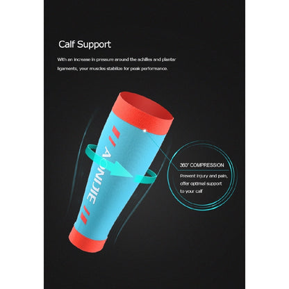 Aonijie CALF COMPRESSION LEG SLEEVES -  LAKE BLUE XLARGE