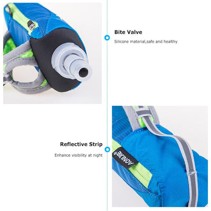 Aonijie BLUE HANDHELD WATER BOTTLE POUCH and Phone Case with 500ml SOFT FLASK