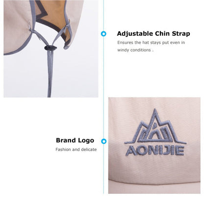 Aonijie KHAKI VISOR NECK COVER HAT