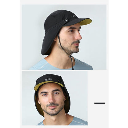 Aonijie KHAKI SUN PROTECTION CAP with Detachable Neck Flap Cover