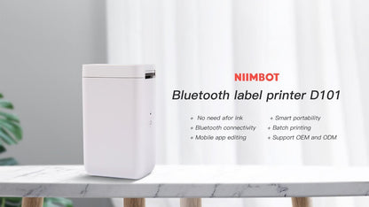 Niimbot D101 WHITE Bluetooth Label Printer 20-25mm